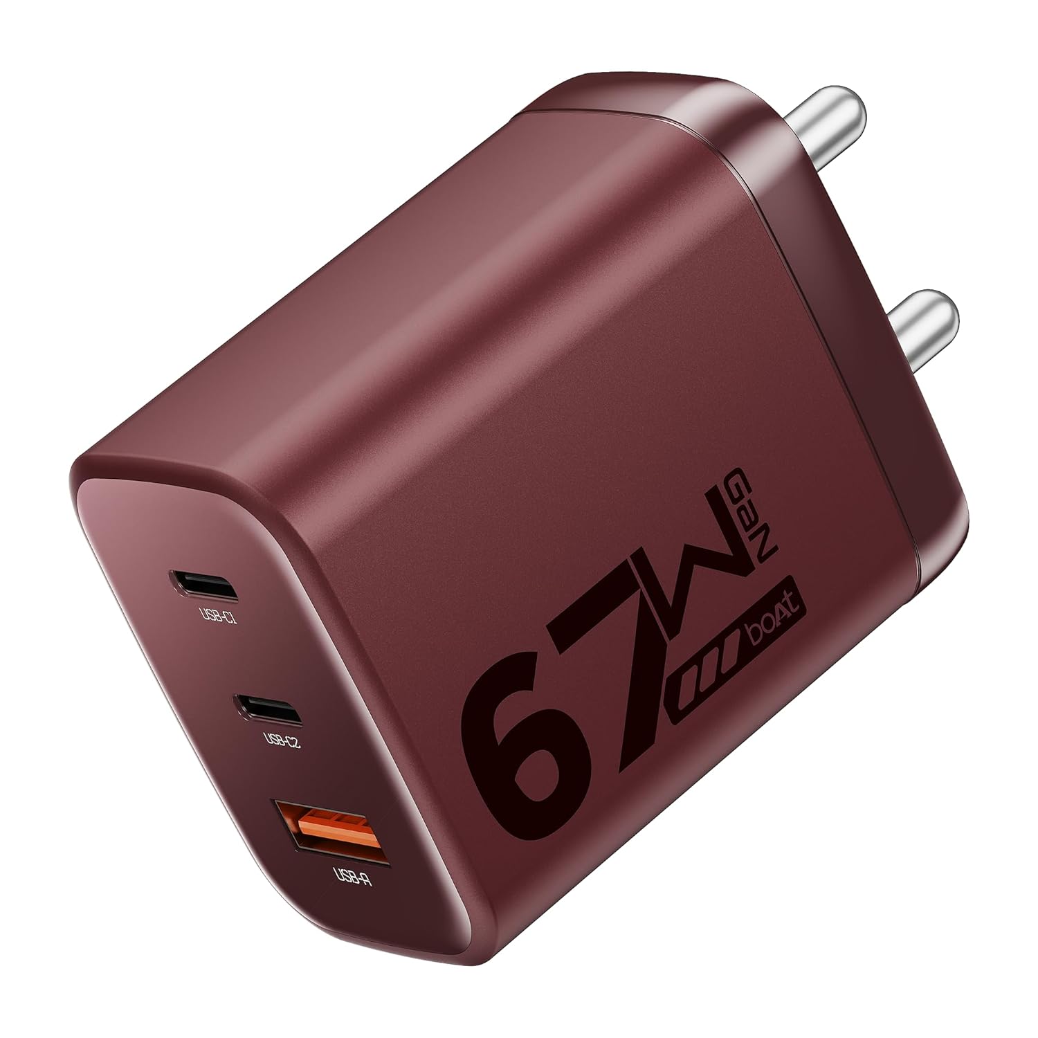 boAt 67W GaN Charger | Fast Charging USB-C Power Adapter